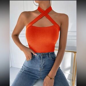 Cute orange top